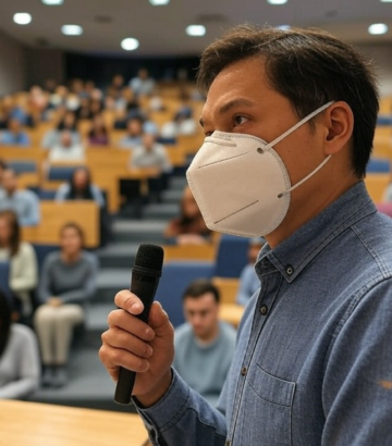 Voice Amplification for Presentations While Wearing Masks